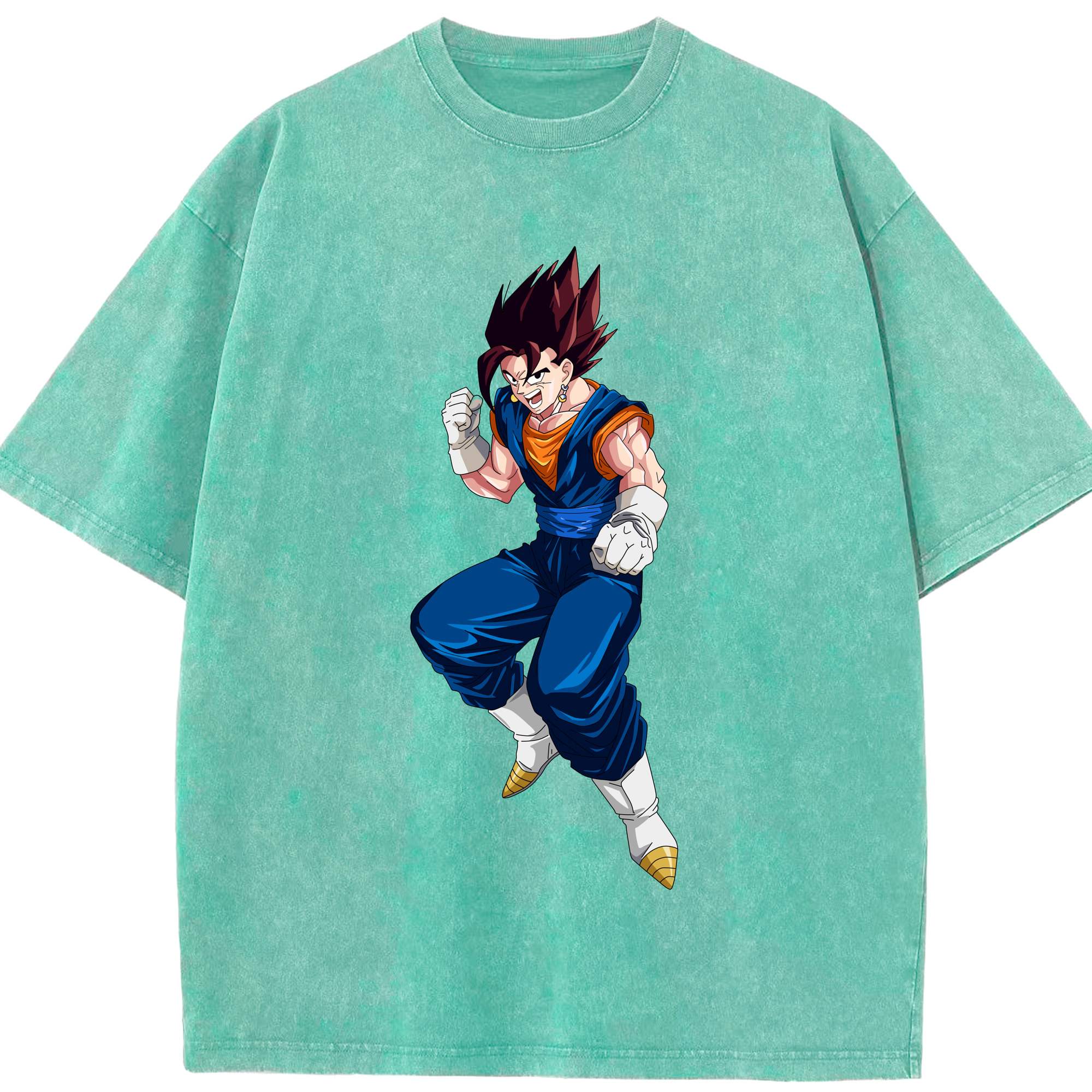 （画像用） ドラゴンボール 孫 悟飯（そんごはん）DRAGON BALL Son Gohan 綿100% ヴィンテージ風 半袖Tシャツ（フロントプリント）